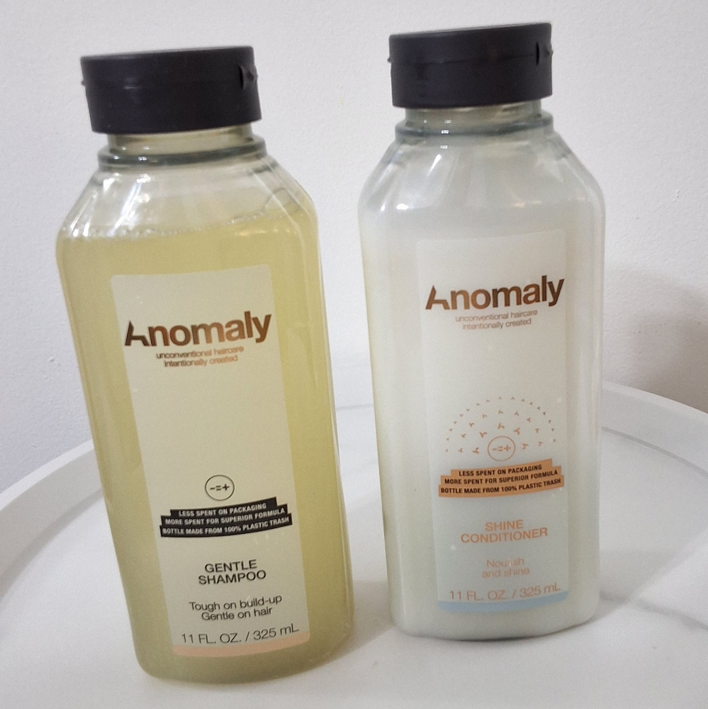 Anomaly Gentle Shampoo & Anomaly Shine Conditioner, 11 Fl Oz,  NEW, Hair Care